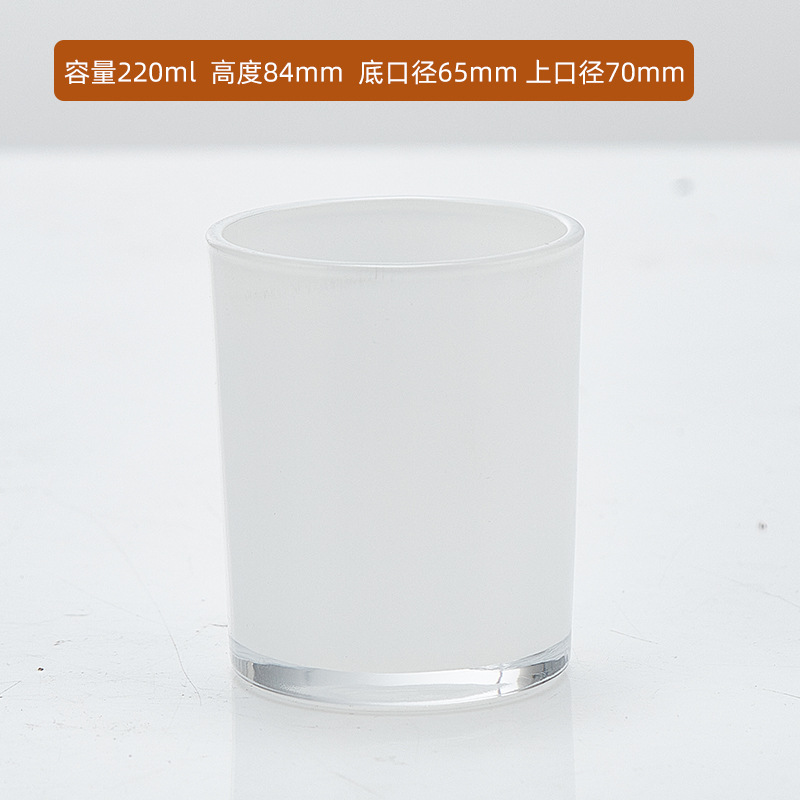 Candelaria de banano cubierta de banda de vidrio de colores vela DIY taza vacía dormitorio recipiente de candelaria de banano en candelabros