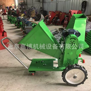 带轮移动牛羊养殖铡草机 园林小树枝碎枝机 流动方便碎草机好操作