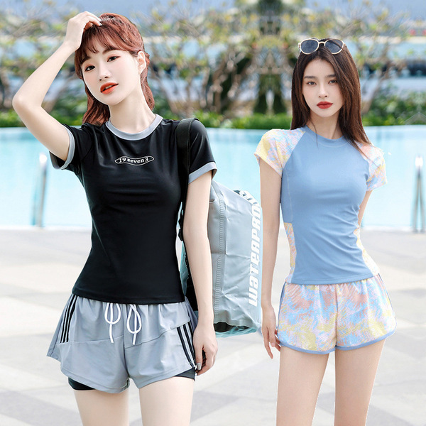 Split sports swimwear for students