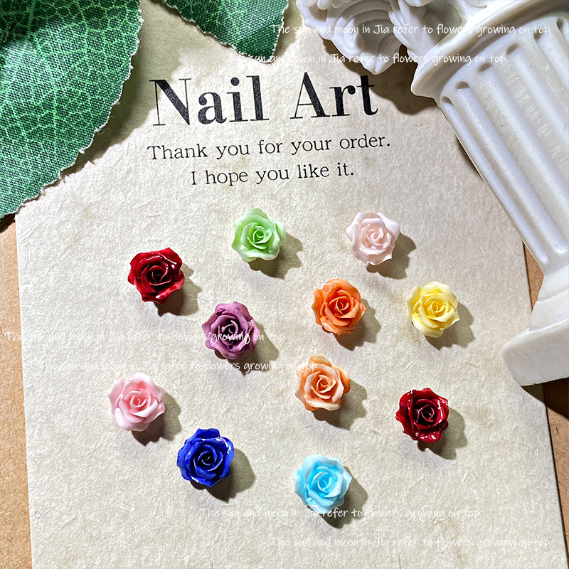 Ins Style Versatile Tie-Dye Jasmine Nail Art Material Luminous Stereo Rose DIY Nail Art Accessories Bracelet Accessories Ins Style Versatile Tie-Dye Jasmine Nail Art Material Luminous Stereo Rose DIY Nail Art Accessories Bracelet Accessories