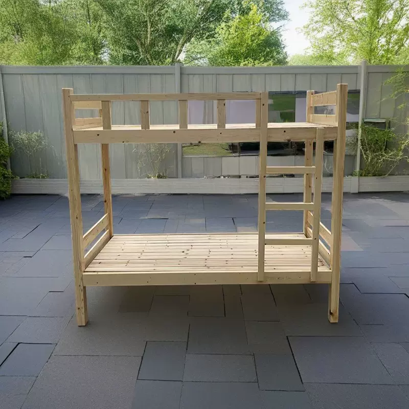 实木上下铺双层床上下床两层铺学校宿舍橡胶木高低床双人铺架子床