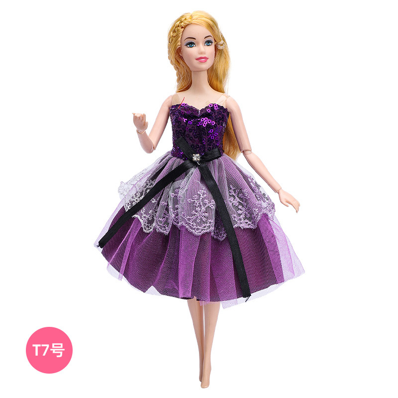 30cm Barbie muñeca ropa traje moda vestido princesa vestido encaje vestido niñas juguetes transfronterizos nuevo