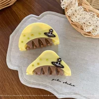 Корейская новая заколка для волос с красным яблоком, синим и желтым полукругом, милая красочная заколка для волос, заколка для волос, головные уборы, аксессуары для волос