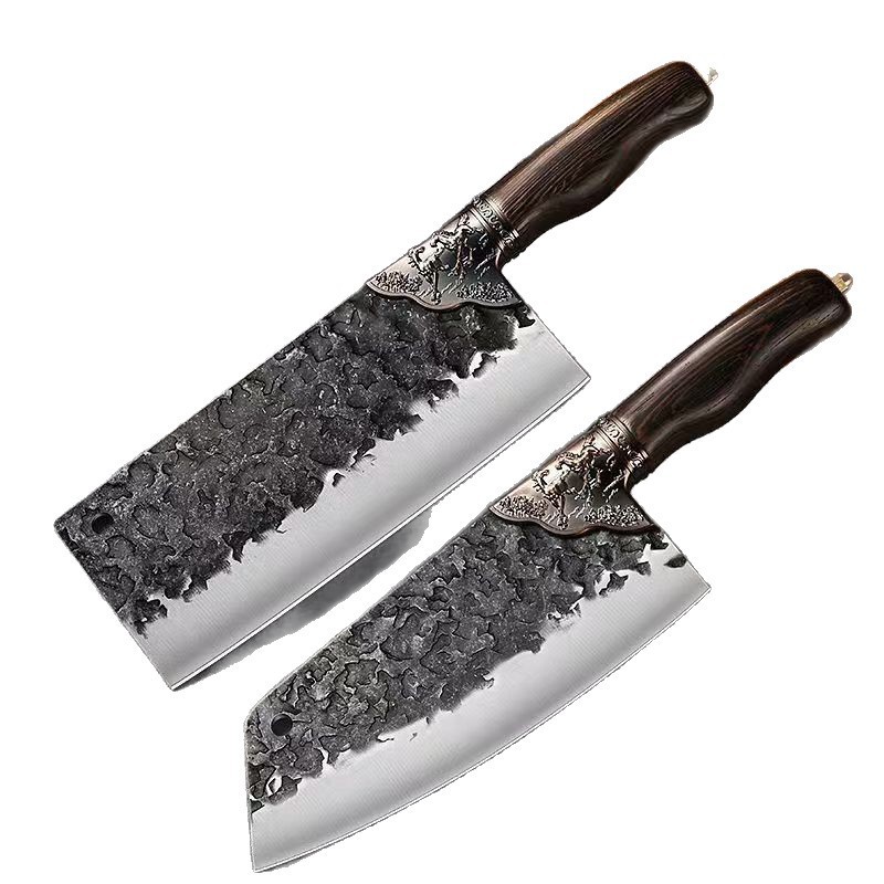 Kit de cuchillo de cocina forjado, cuchillo de corte doméstico, cuchillo de corte ultra cortado, cuchillo afilado, cuchillo de cocina, chef