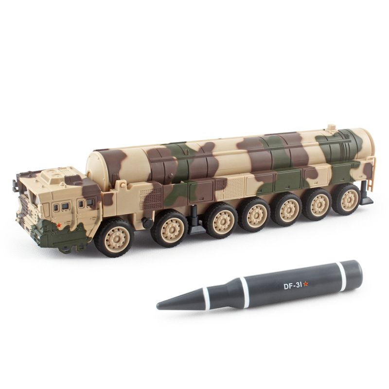 1 / 50 Dongfeng 31 modelo de aleación lanzador de misiles bala puede disparar juguetes para niños para enviar regalos conmemorativos a los camaradas image 5