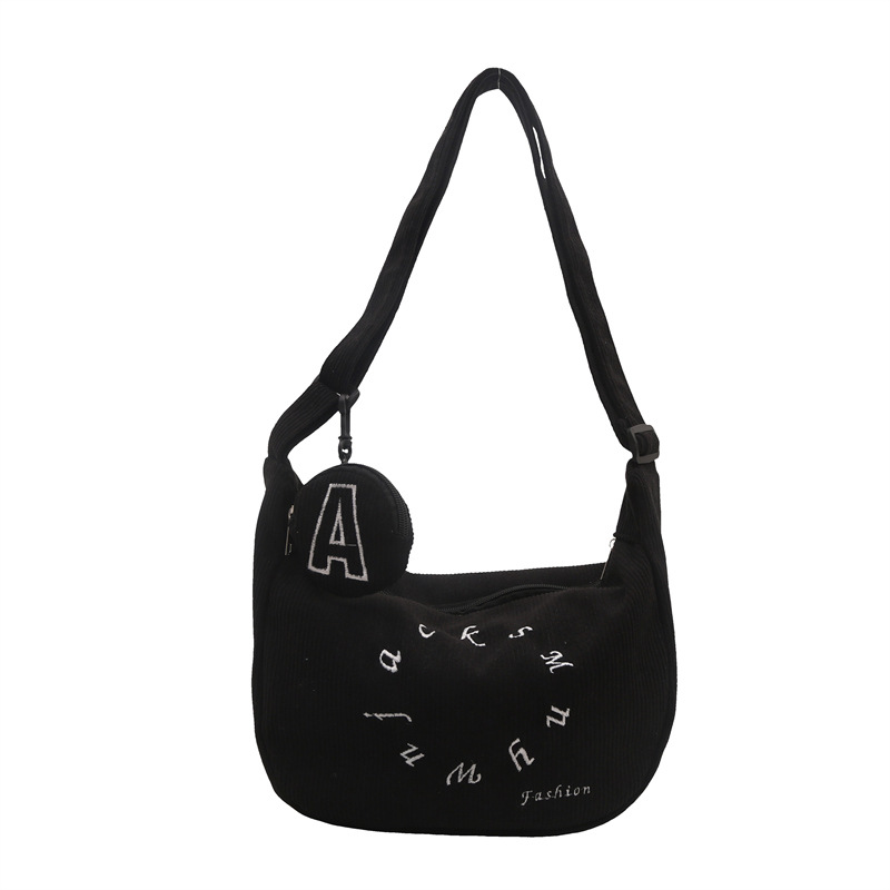 2024 invierno nuevo diseño de nicho bolso de alta capacidad bolso de hombro de moda simple bolso de mensajero de ocio de estilo occidental