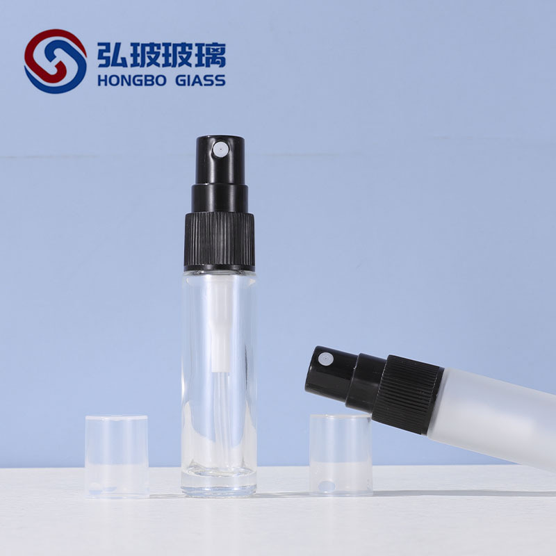 10ml de botella de spray de vidrio transparente botella de spray desinfectante regadera perfume sub-botella