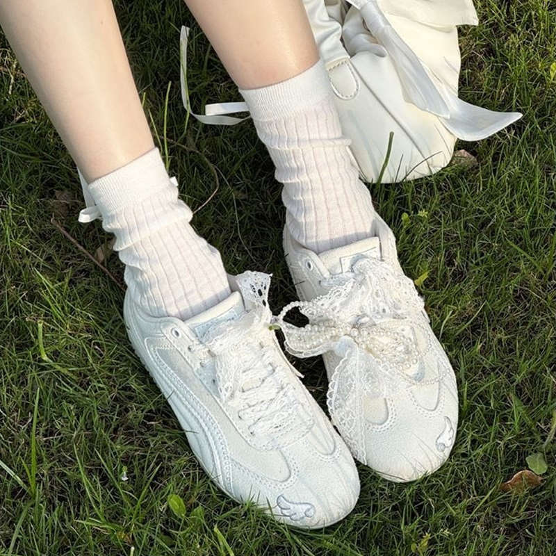 小众赛车鞋内增高德训鞋子女2025新款爆款网面透气休闲轻便运动鞋|undefined