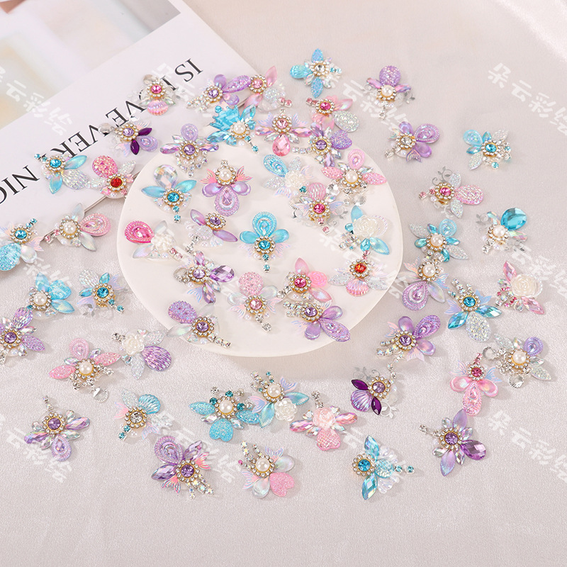 儿童闪钻眉心贴自带背胶纹身贴公主花钿贴派对装扮贴纸派对必备