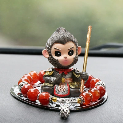 Car ornaments | Decoration Boys Car Products - big-holy-ornament-sitting-posture-blue-and-white-porcelain-mat-money-bag-red-agate-glue-10