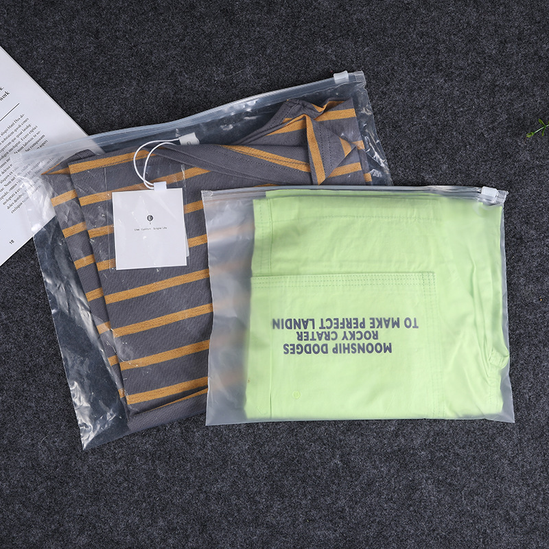 Bolsa con cremallera esmerilada, bolsa ziplock, bolsa de embalaje de plástico, sombrero, zapatos, antifaz, equipaje transfronterizo, bolsa de joyería, bolsa de ropa