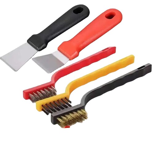 Gas stove kitchen cleaning brush cleaning shovel five-piece set cleaning shovel range hood stove gap brush set