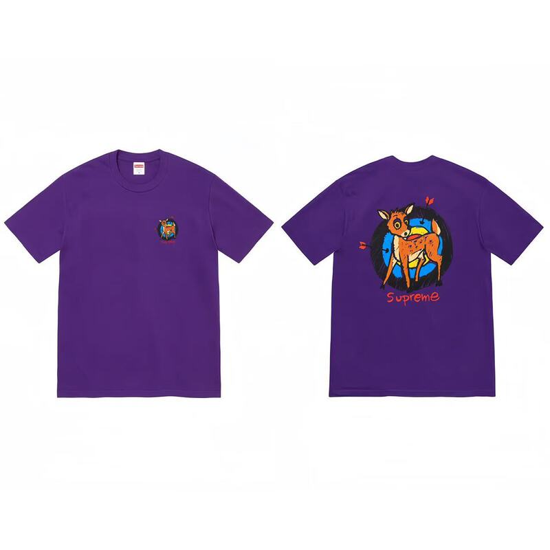 クロスボーダーファッションとトレンディなシュプリームレタープリントラウンドネック半袖ユニセックスストリートファッションTシャツドロップシッピング|undefined