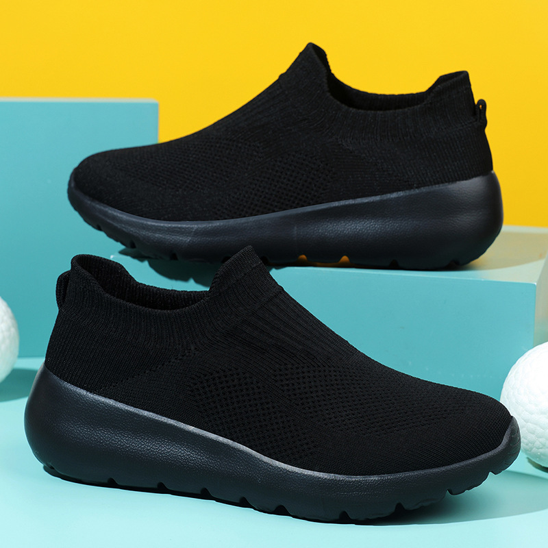 New Large Size 46 Lightweight Couple's Casual Slip-On Lazy One-Piece Mesh Driving Shoes_vogvips.com