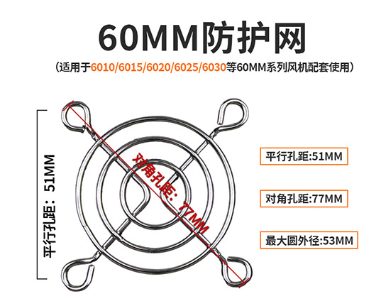 25 ミリメートル-300 ミリメートル電源シャーシ冷却ファンファン金属保護メッシュカバー保護メッシュ