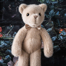 Dabron正版原创毛绒玩具品牌戴金领结米黄色熊玩偶纪念日礼盒套装