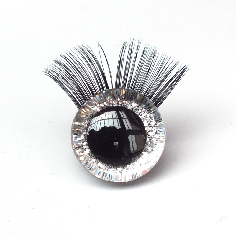 El Comercio exterior 3D tridimensional del ojo de destello seguridad del ojo de la pestaña del ojo del juguete del color del juguete de La felpa con el ojo de la pestaña