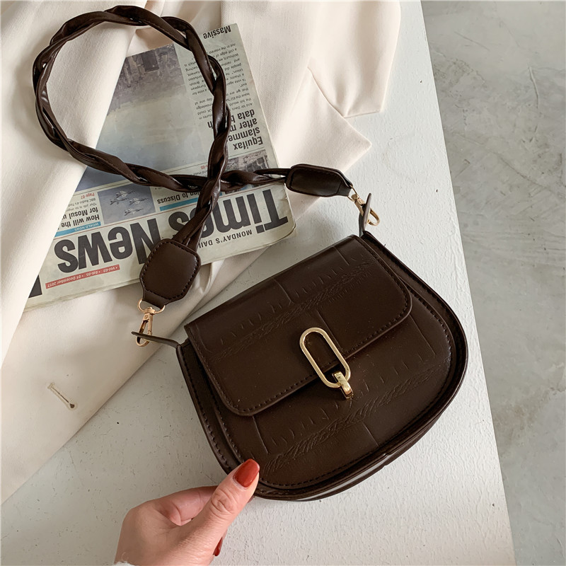 Casual texture bag female 2021 new trend...