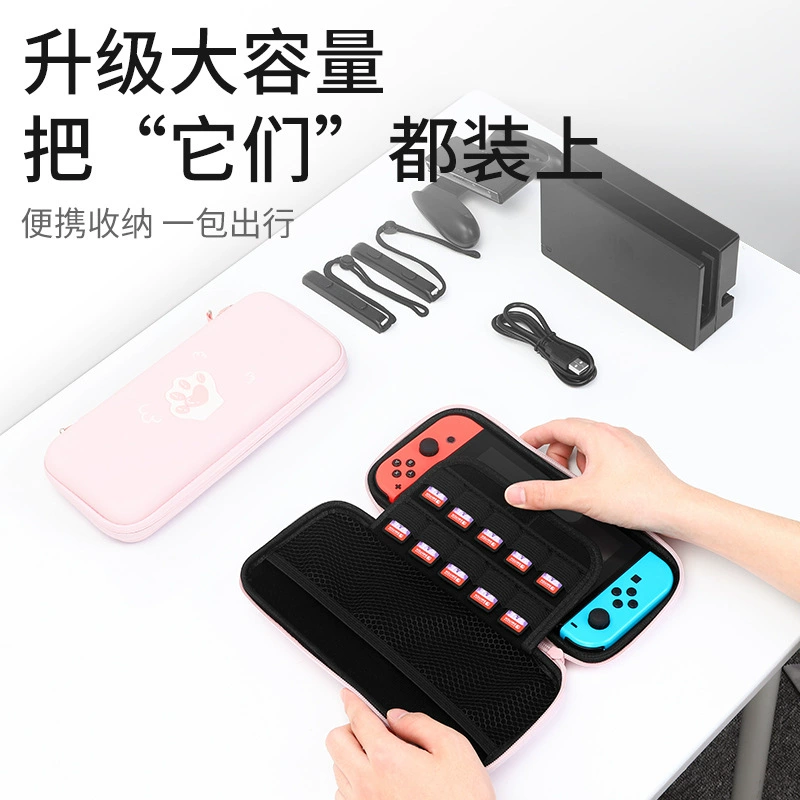 Чехол‑чехол для хранения Switch (Nintendo) NS/OLED/Switch 2, с котик‑клеш themed, панель защитная с подкладкой