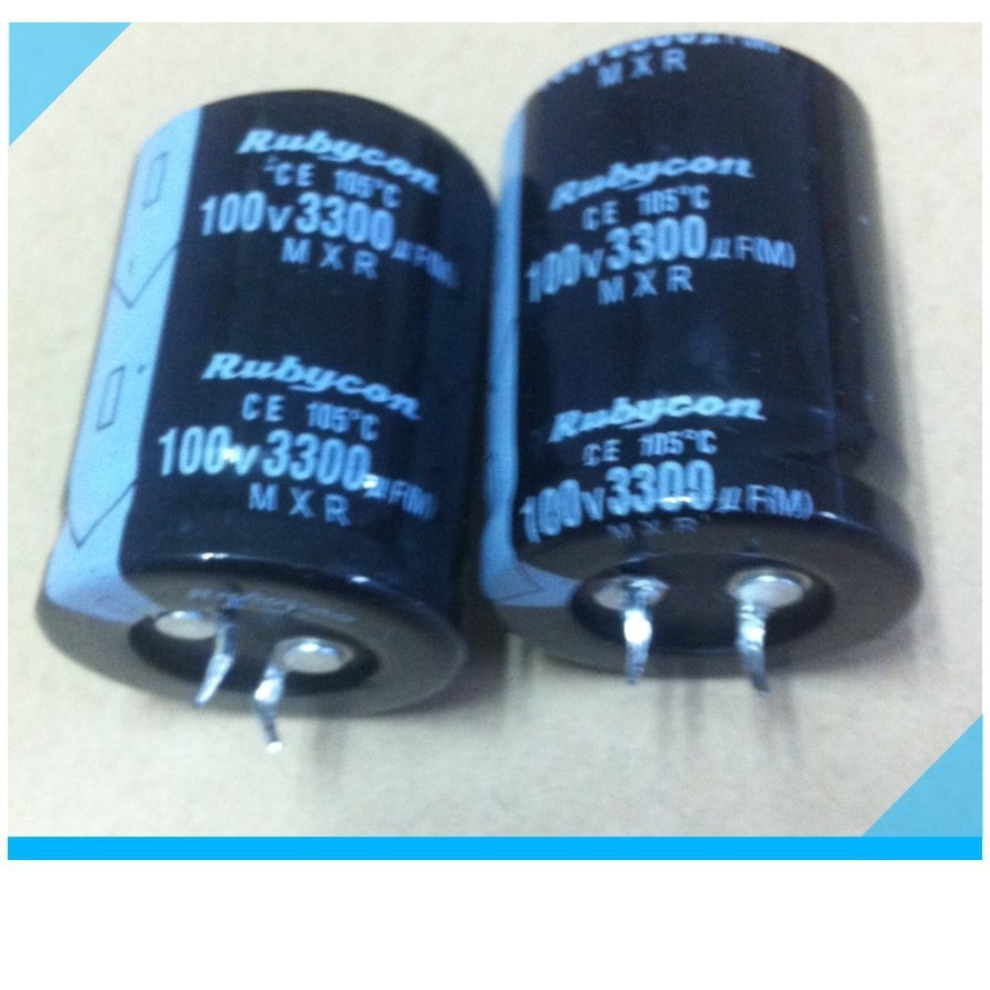 100V3300UF/进口铝电解电容/牛角式/容量/拆机