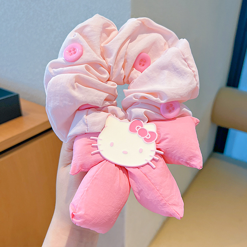 Mickey culo, lunares, flores, círculos para el cabello del intestino grueso, linda cabeza de bola, cabello de placa de dibujos animados, tocado de sentido avanzado, cuerda para la cabeza de felpa
