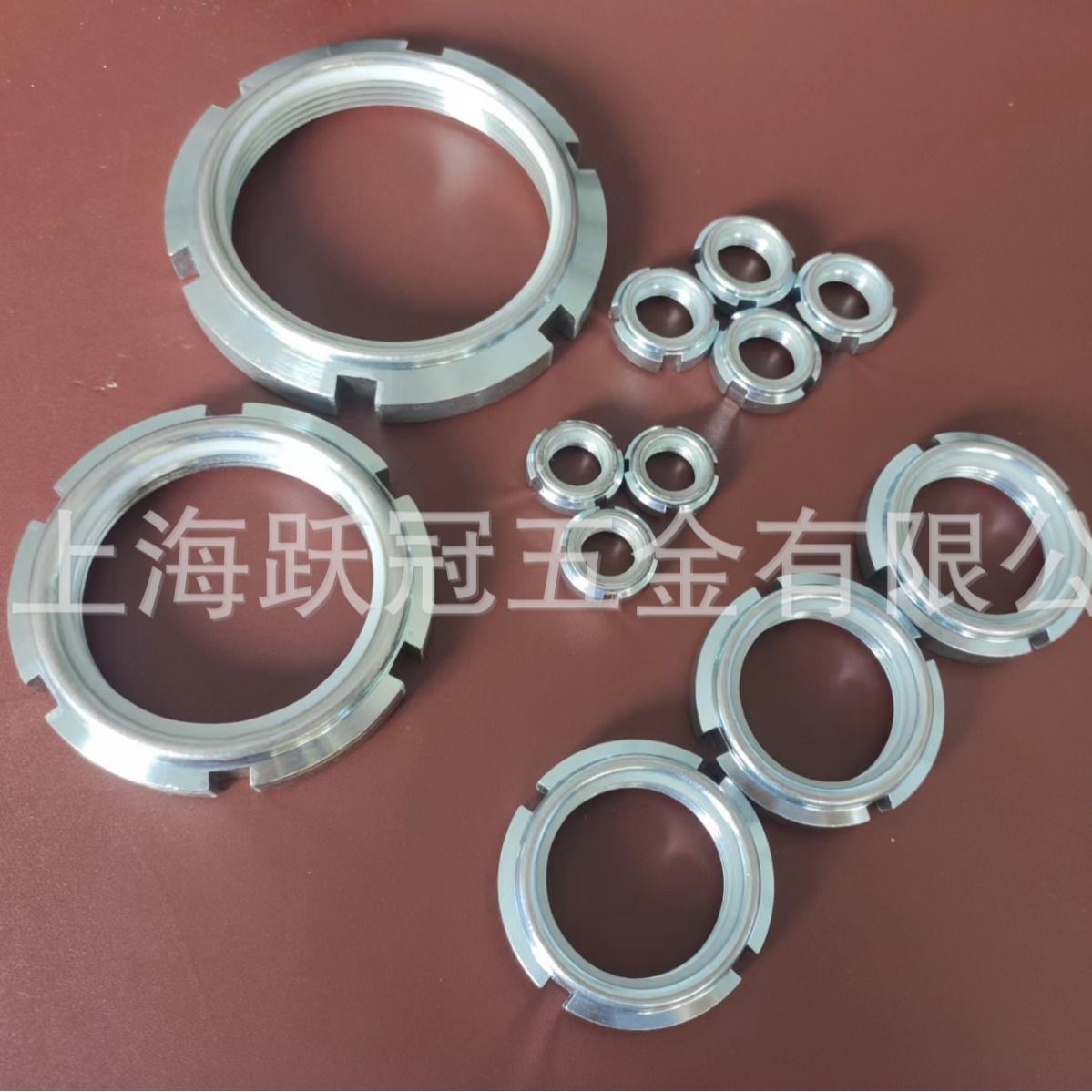 碳钢镀锌 GUK螺母 M20*1 M25*1.5 M30*1.5 M35*1.5尼龙锁紧圆螺帽