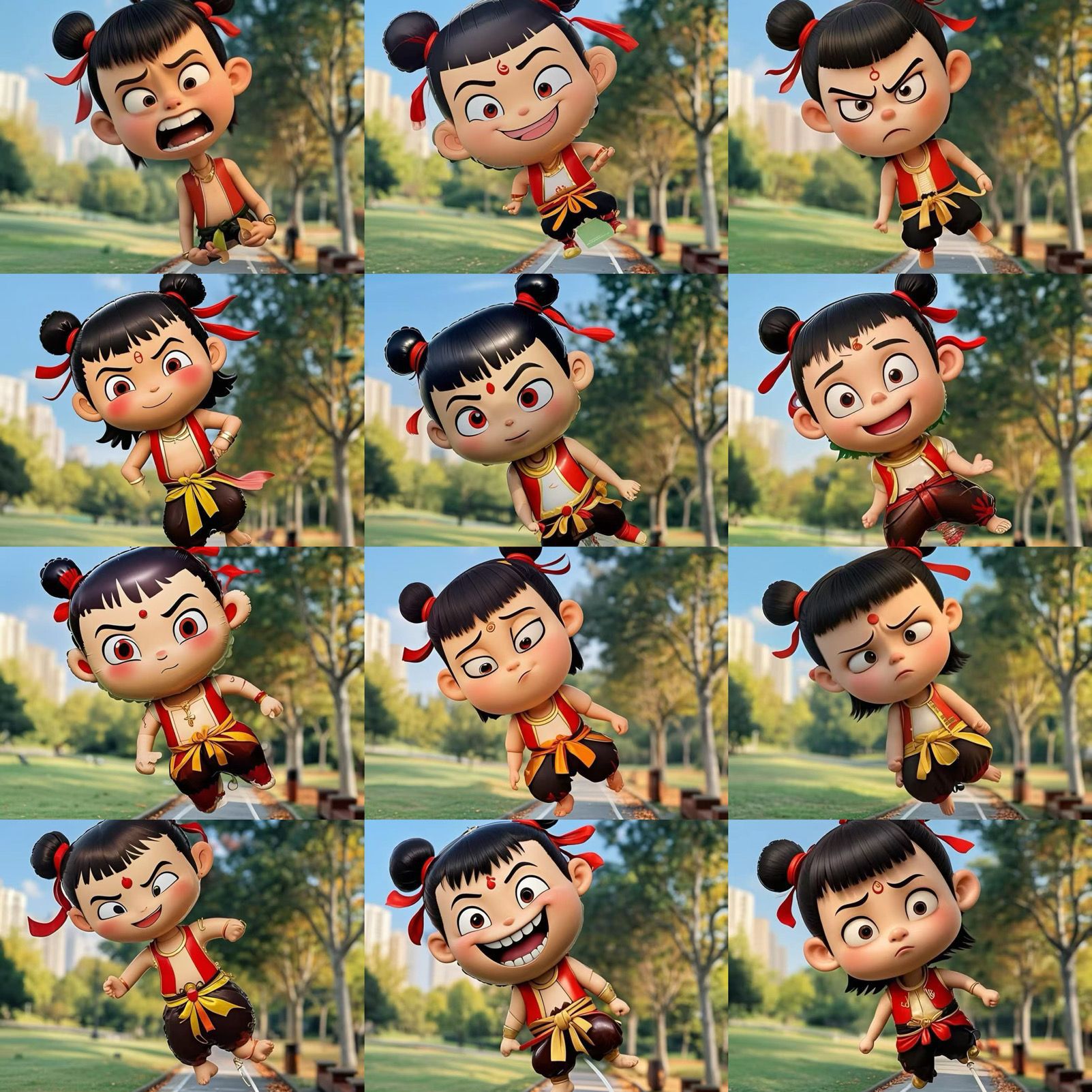 네자 휴대용 클립 풍선 [랜덤 혼합]