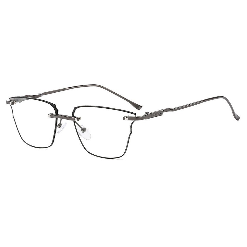 2025年ホットスタイルコレクション女性用老眼鏡、中高年向けの新しい高精細抗青色光ファッショナブルなフレームレス老眼鏡|undefined