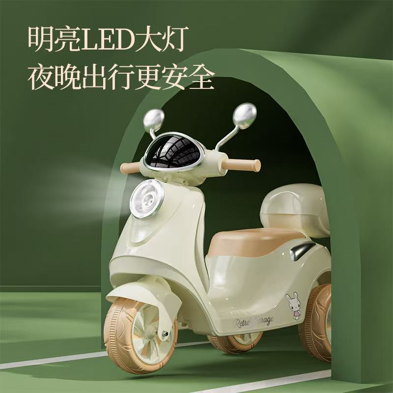 motocicleta eléctrica para niños triciclos para niños varones y mujeres coche de batería para niños se puede sentar en el coche de juguete de control remoto