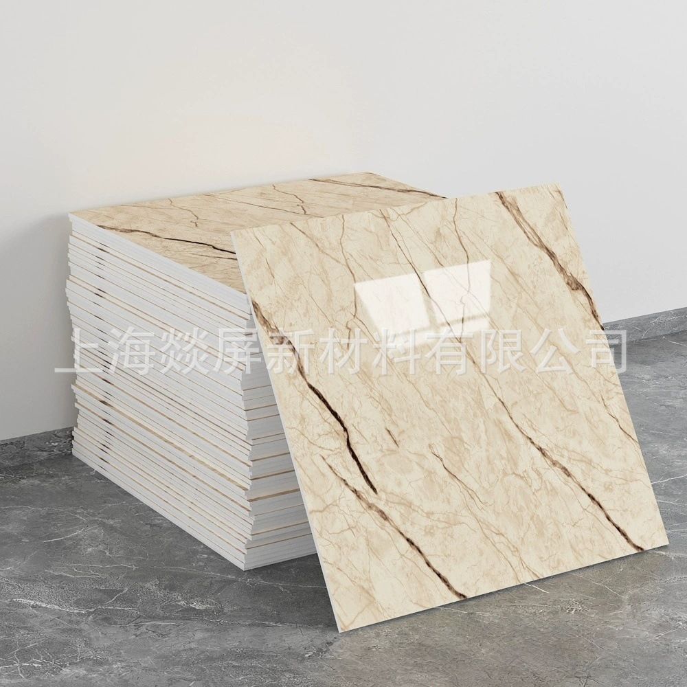 Autoadhesivo impermeable imitación de azulejos de pared de aluminio placa de plástico renovación decoración de cocina de mármol pegatinas de pared de baño