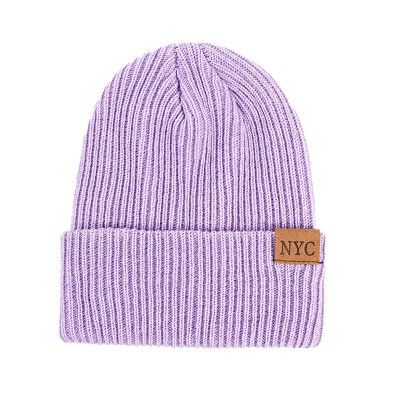 Unisex-AccessoiresAlles in einem gestrickten Beanie-Stil aus Leder mit schlichten Wollmützen_voghion.com