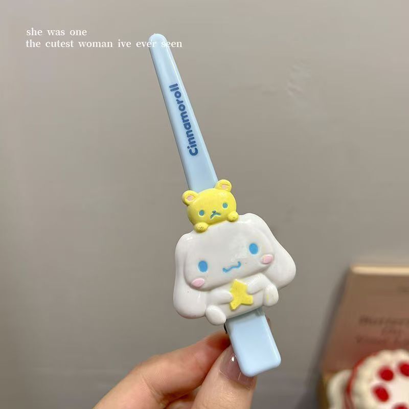 ハローキティ甘くてかわいい漫画猫前髪クリップサイドクリップアヒルサイドシームレスヘアクリップヘアアクセサリー|undefined