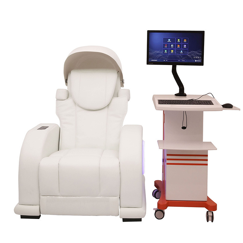 Sistema de silla de relajación de masaje de retroalimentación bioelectroencefalográfica de masaje inteligente de reducción de estrés corporal y mental estándar profesional image 7