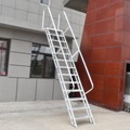 厂家直供铝合金工程基坑安全爬梯消防梯阁楼家用室外楼梯工业挂梯