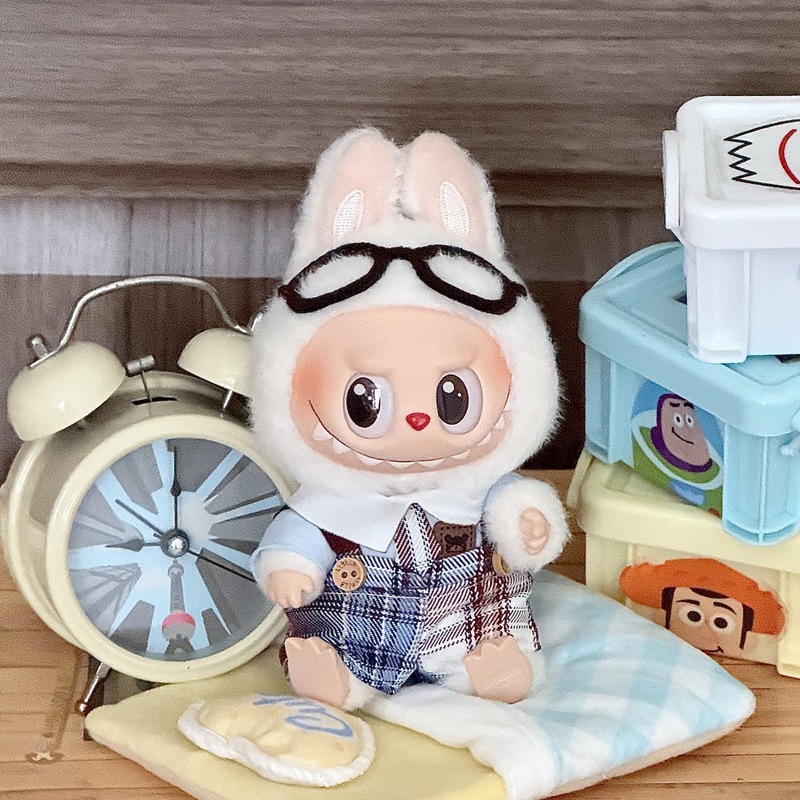 拉布一着替衣服娃娃公仔labubu批发二代盲盒1娃衣挂件娃7cm套装布|undefined