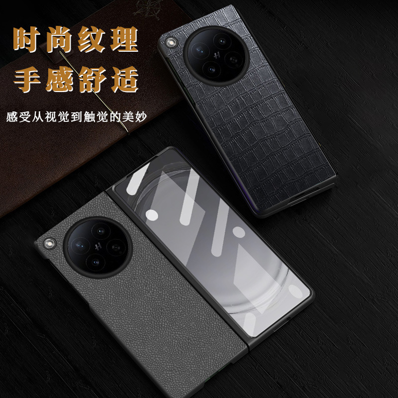 Suitable for Oppofindn6 Mobile Phone Case, Business Leather Anti-Fall Case, Findn5 Simple N3 Creative Pebble Pattern