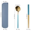 Set, spoon, chopsticks, box, 3 piece set