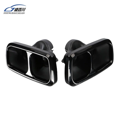 14-21 Land Rover Range Rover: Exhaust pipe - double-air-outlet-black-pair-to-be-welded-and-installed