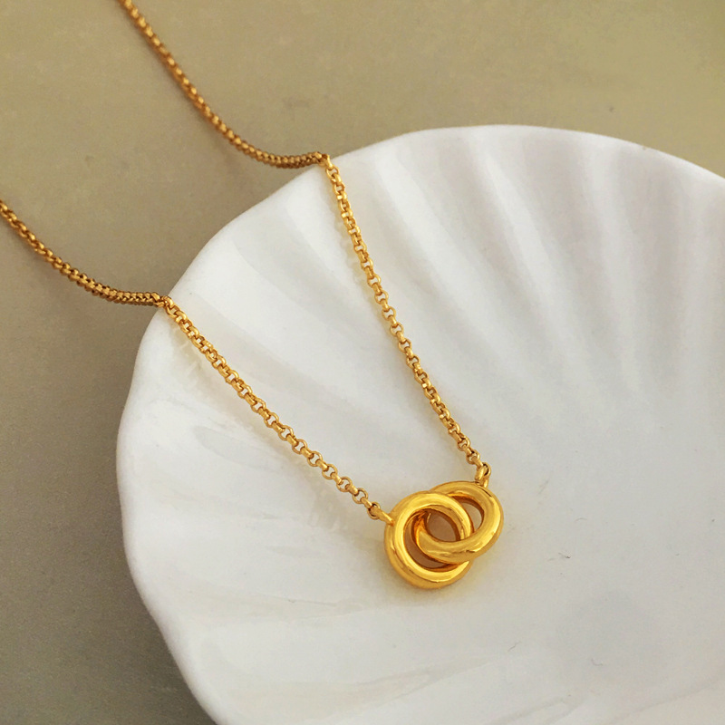 Simple Style Geometric Copper Necklace Plating Copper Necklaces