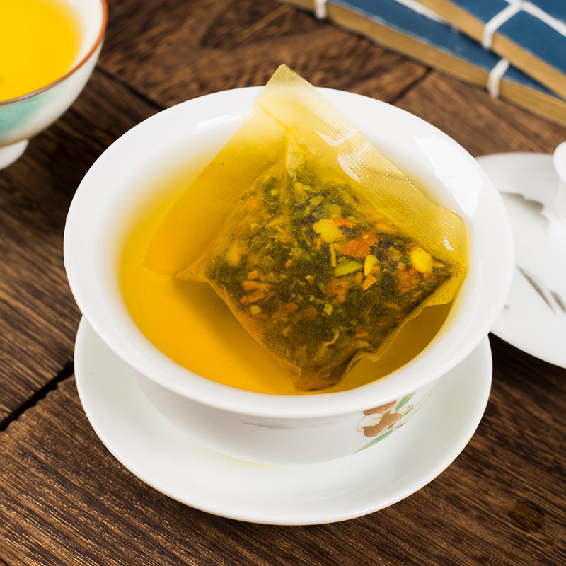 Sour Jujube Seed Calm Tea Suan Zao Ren An Shu Cha Herbal Tea Bags with Lily Bulb Lotus Seed 150g details