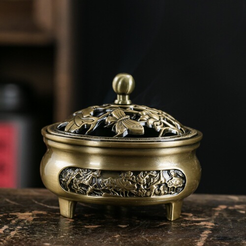 Ceramic incense burner sandalwood incense burner porcelain with kiln change blue incense burner ice crack celadon incense burner pagoda incense mosquito incense burner small incense burner wholesale