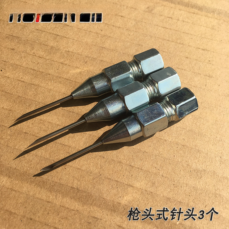 Accesorios de pistola de mantequilla de punta de aguja cojinete de sellado lubricante de varilla dura manguera boca plana de mantequilla al por mayor