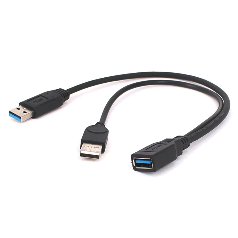 Удлинительный кабель USB3.0, гнездо A -> штекер A, усиленное питание для внешних устройств и переносных жестких дисков