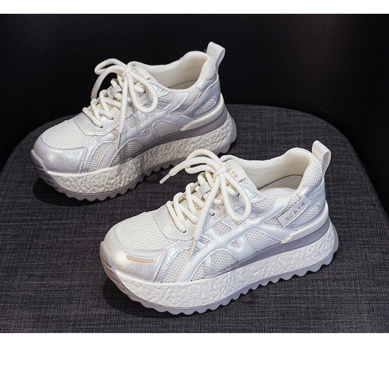 Giày sneaker nữ đế dày chunky phong cách thể thao thời trang mới thu 2026 — M2878 đen, M 2878m màu, M2878 màu đỏ, M2878 màu xanh lá cây chi tiết 33