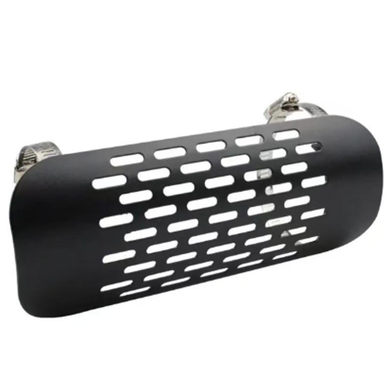Motorcycle Modified Exhaust Pipe Mesh Hollow Stainless Steel Clamp Decorative Cover