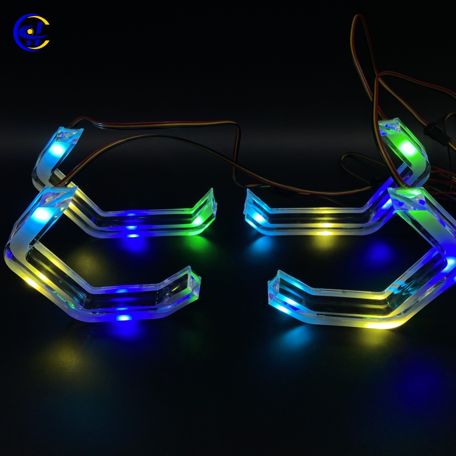 Streamer Rgbw Aperture Daytime Running Light Crystal Angel Eye Suitable for Bm.W M3 M4 E90 E92 F3