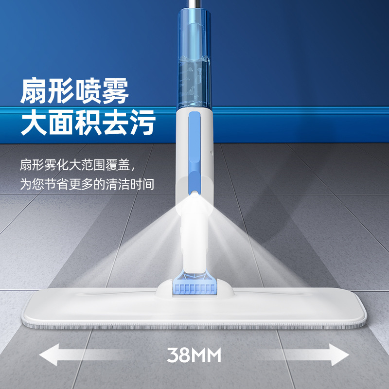 Factory wholesale custom spray water spray slightly wet adjustable scraping window mop lazy person scraper mop cloth