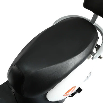 Wholesale Dropshipping Electric Car Seat Cover Leather Cover Rainproof Sun Protection Waterproof Motorcycle Aimaadi Battery Car Seat Cushion Cover (Electric car cushion) - wear-resistant-soft-leather-classic-black-s