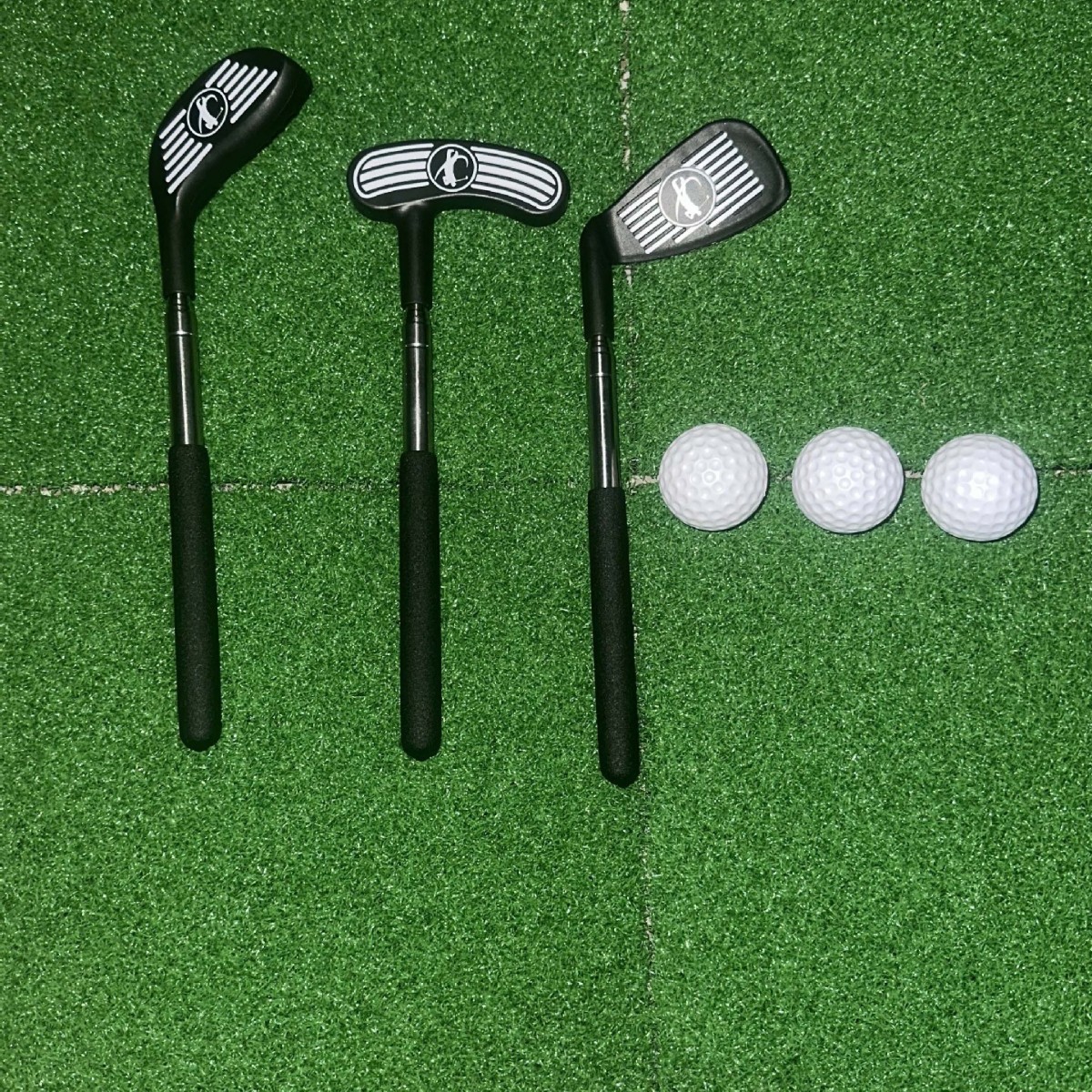 Cross-Border Children's Golf Retractable Golf Club Set Sports Game Competition Indoor Interactive Toy