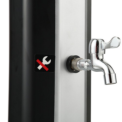 35L octagonal anti-UV plata soporte de ducha solar ducha piscina jardín